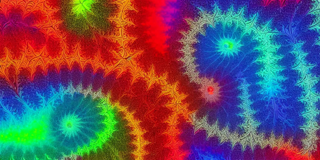 Image similar to colorful fractal universe