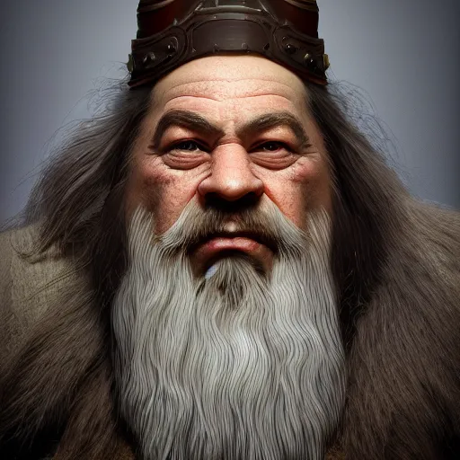 Image similar to realistic portrait of a dwarf cleric, high detail, 8 k, octane render, dark fantasy