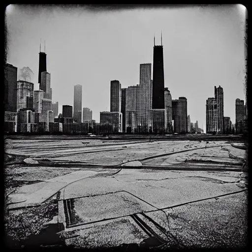 Prompt: post-apocalyptic Chicago