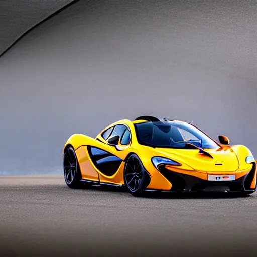 Image similar to mclaren p1, hypercar, highly detailed, 8k, professional photography, high quality, hd, cinematic lightning, top gear,