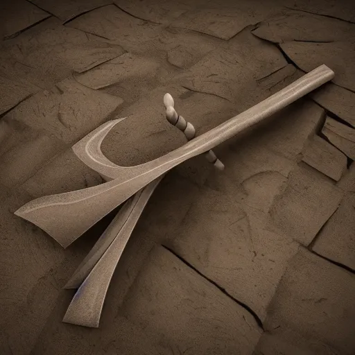 Image similar to an axe elemental, whirling energy made of axes, dramatic, cinematic, made in blender