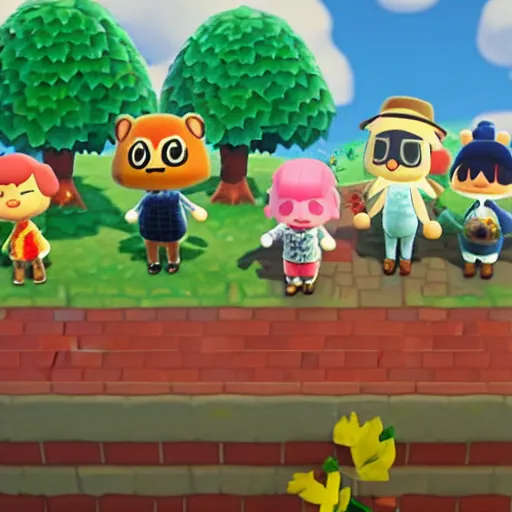 Image similar to animal crossing crime scene screenshot