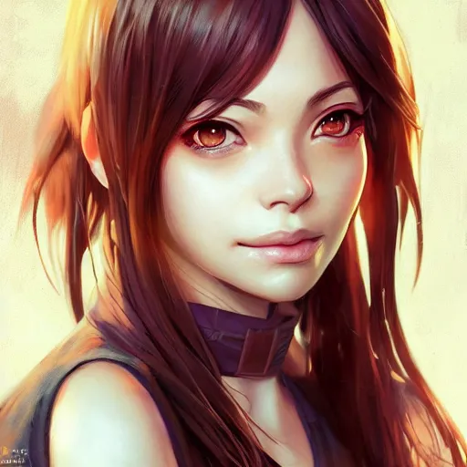 Image similar to anime portrait of kristin kreuk by Stanley Artgerm Lau, WLOP, Rossdraws, James Jean, Andrei Riabovitchev, Marc Simonetti, and Sakimichan, trending on artstation