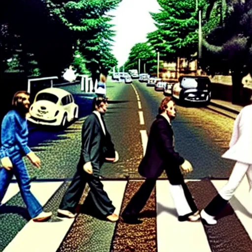 Prompt: abbey road racist