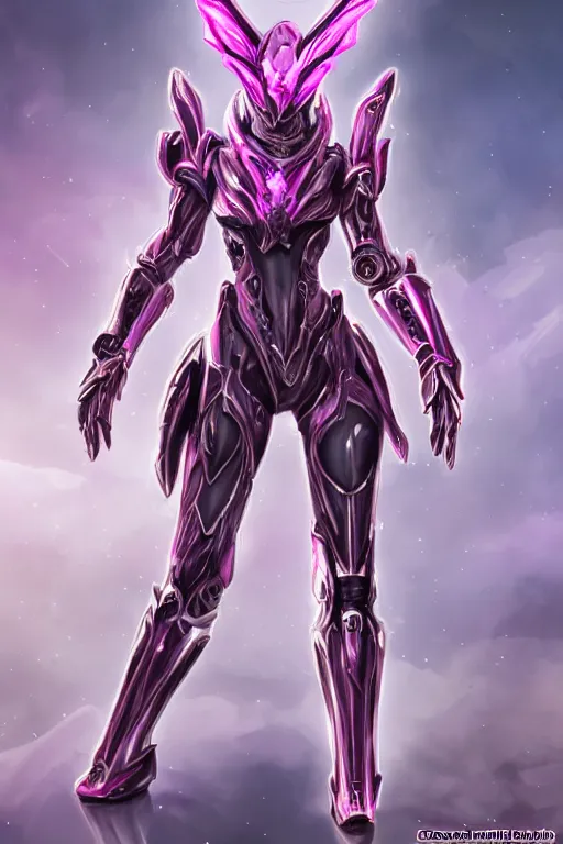 Image similar to galactic sized intricate high detailed elegant beautiful stunning quality giantess hot female warframe anthro mecha female dragon goddess, pink body, sleek metal head, sleek visor, smooth pink skin, sleek silver armor, bigger than galaxy, epic proportions, epic scale, epic size, warframe fanart, furry, dragon art, goddess, giantess, furaffinity, octane