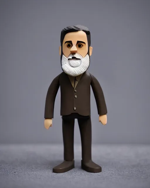 Image similar to benjamin herzl, stop motion vinyl figure, plastic, toy