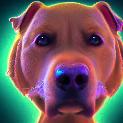 Prompt: Photorealistic Updog. Hyperdetailed photorealism, 108 megapixels, amazing depth, glowing rich colors, powerful imagery, psychedelic Overtones, 3D finalrender, 3d shading, cinematic lighting, artstation concept art