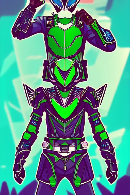 Prompt: random kamen rider. final fantasy style art, zelda style art, gta vice city style art, pop art, aesthetic art, stylish, elegant, adobe stock popular, concept art, smooth, beautiful, highly details, sharp focus, illustration, intricate, hyperrealism