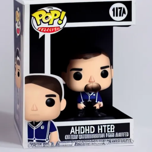 Image similar to adolf hitler funko pop, white background