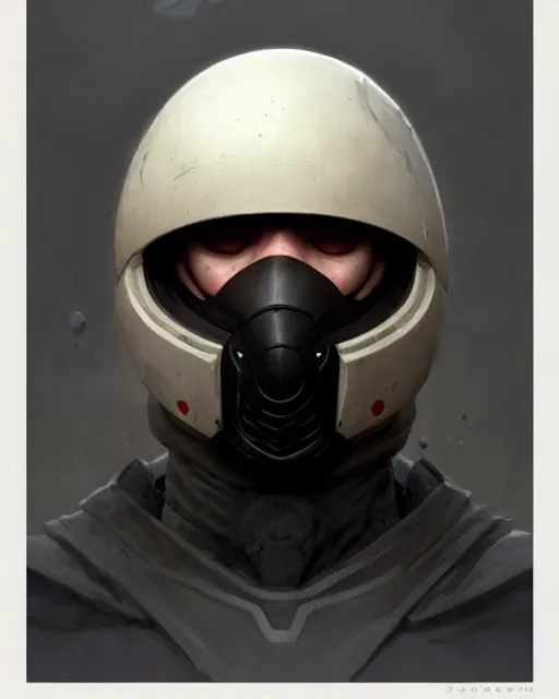 Prompt: smooth black eyeless featureless helmet, by greg rutkowski, mark brookes, jim burns, tom bagshaw, magali villeneuve, trending on artstation