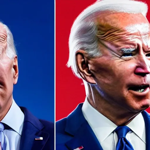 Image similar to 2020 Presidental Debates where Joe Biden wears a witch hat