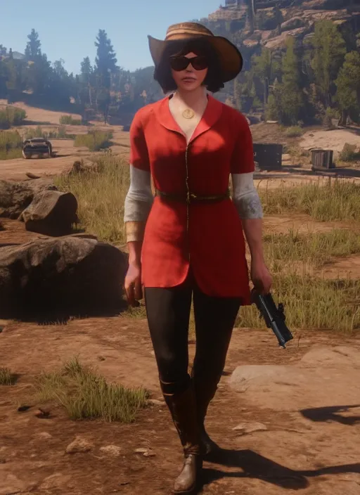 Image similar to film still of velma in red dead redemption 2 ( 2 0 1 8 video game )