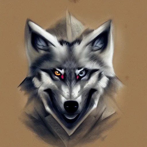 Image similar to hybrid of demon and wolf