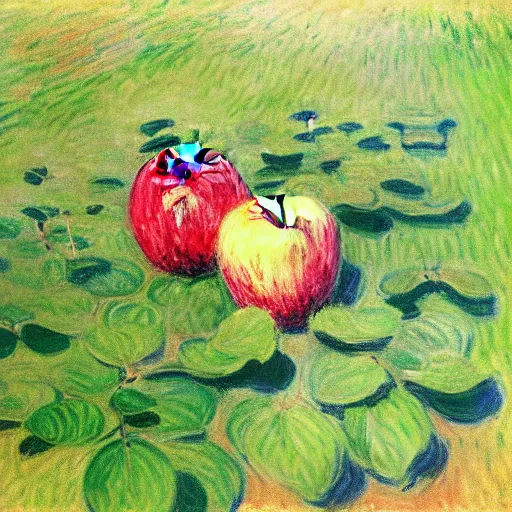 Image similar to apple by monet,