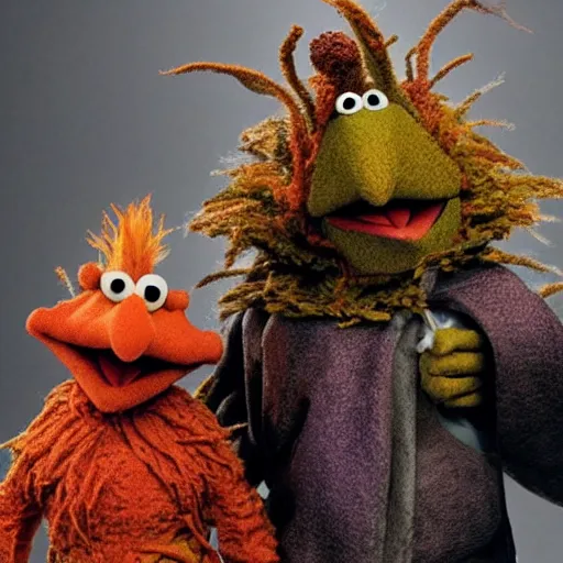 Image similar to fraggle rock as elden ring characters