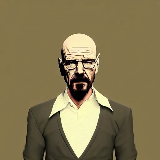 Image similar to Walter White as a Monster character, digital art, artstation, hyperdetalied,8k,