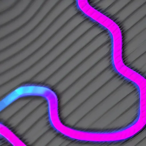 Image similar to synthwave snake, sharp focus, 8 k, high details, white backdrop