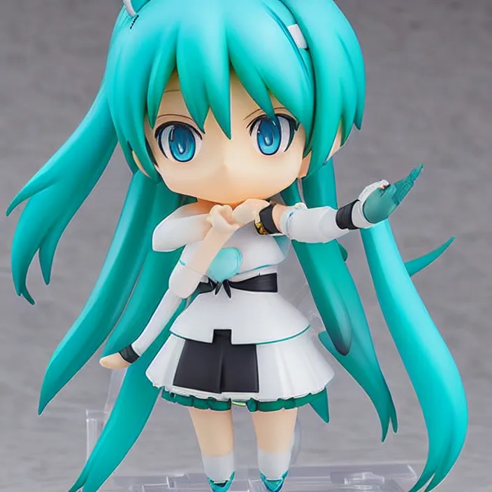 Image similar to hatsune miku, an anime nendoroid of hatsune miku, figurine, detailed product photo