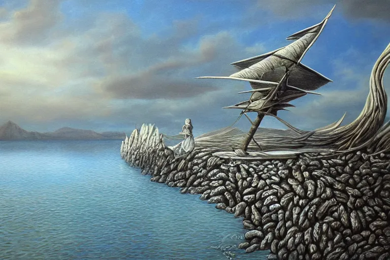 Image similar to timewind, surrealism, elegant oil painting, highly detailed.