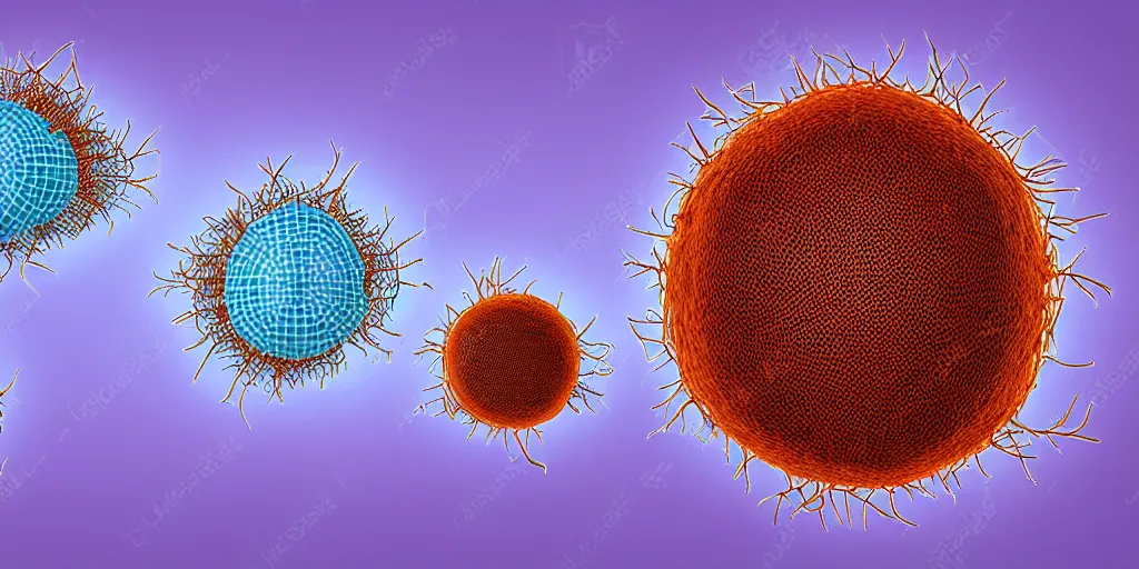 Image similar to medical illustration of monkeypox virus - 3 d illustration