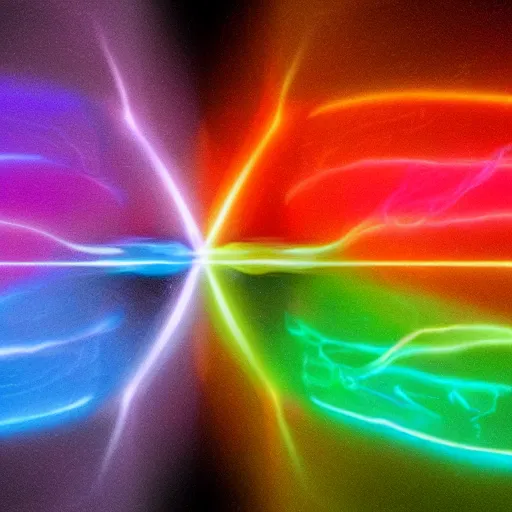 Image similar to the strong force is mediated by gluons through color charge