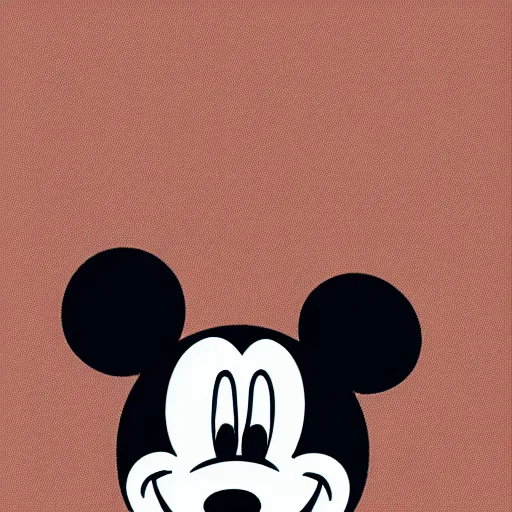 a drawing of disney's mickey mouse in a ushanka with a | Stable ...