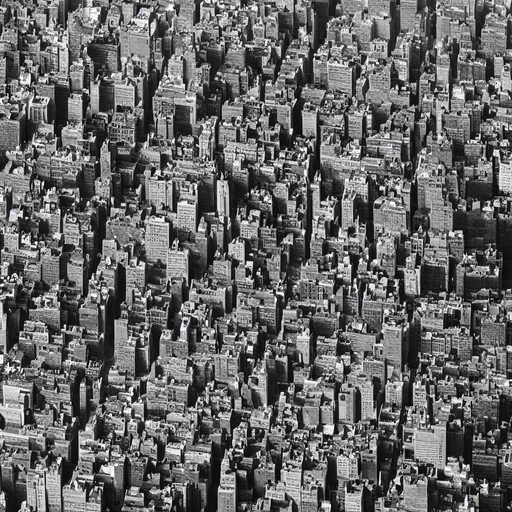 Image similar to city Block of new york after a war, top down perspecrive