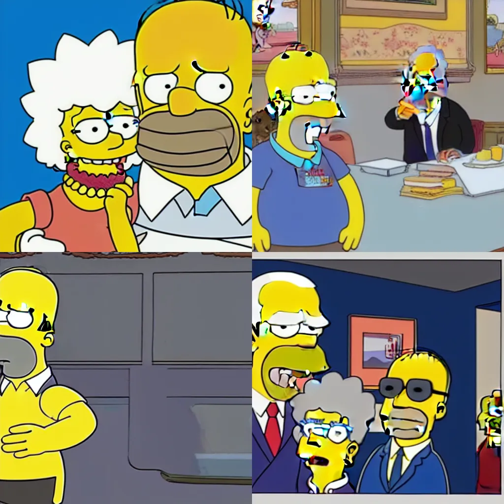 Prompt: Joe Biden in The Simpsons