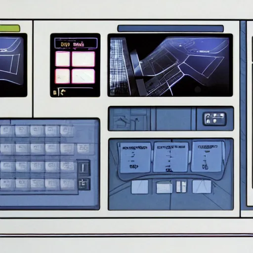 Image similar to touch screen user interface design from Star Trek: The Next Generation.
