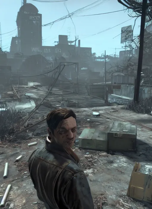 Image similar to Toby Maguire in fallout 4