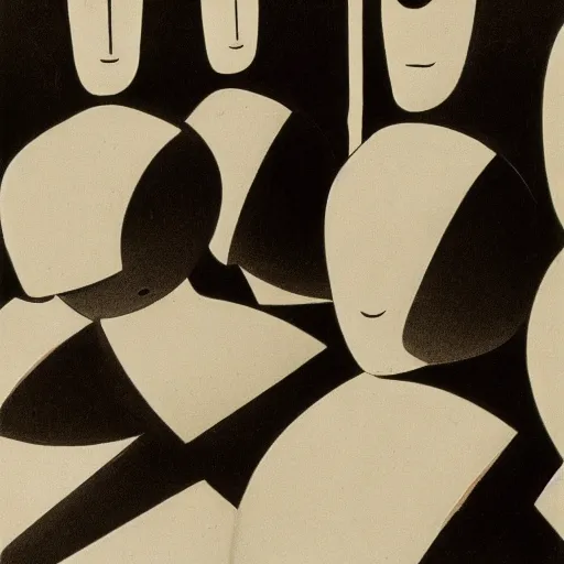 Image similar to robots by marcel duchamp