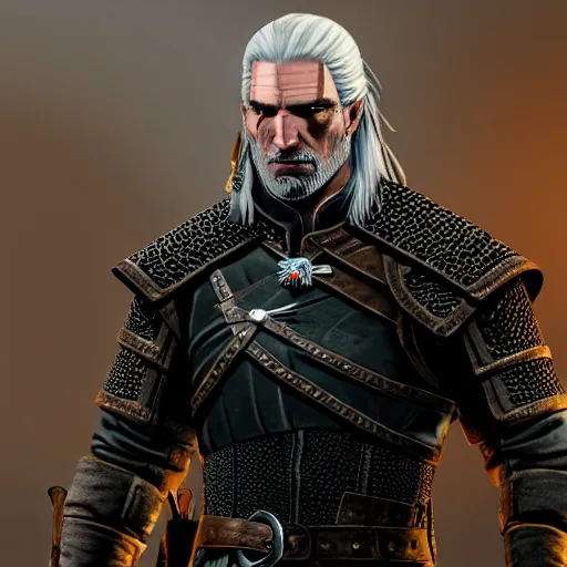 Image similar to Geralt of Rivia giving a thumbs up