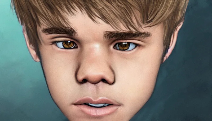 Image similar to Justin Bieber is Gollum, hyperdetailed, artstation, cgsociety, 8k