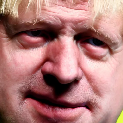 Prompt: boris johnson close up of face, accurate features