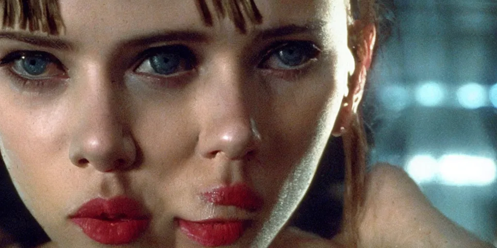 Image similar to Scarlett Johansson in a scene from Blade Runner