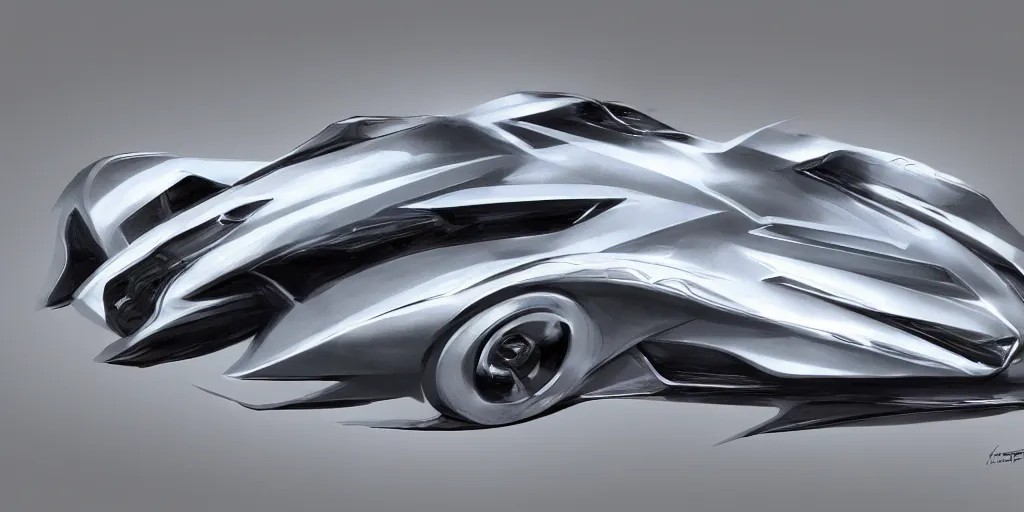 Prompt: chevrolet concept art warp speed space stars