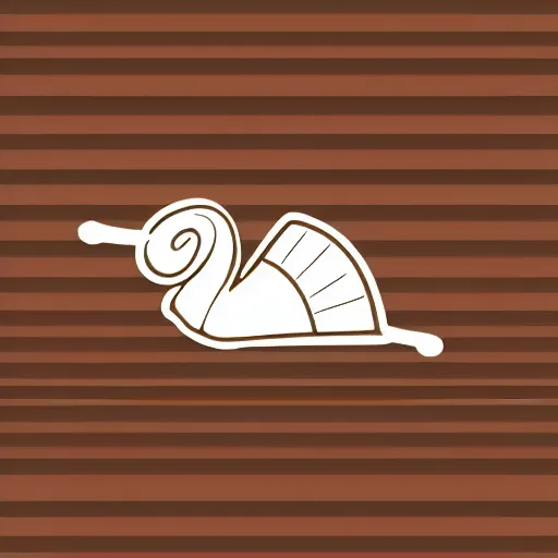 Prompt: cute snail logo