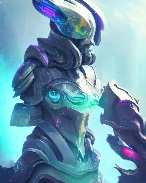Prompt: Pauldrons made of galaxies and sci fi parts conjuring cosmic energy, surrealism, smooth, intricate, elegant, galactic energy, power aura, neon glowing spells, digital painting, artstation, concept art, high tech fantasy, sharp focus, illustration, art by Jason Chan and Riot Studios and Blizzard Studios