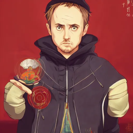 Image similar to portrait of jesse pinkman the master of the five elements, anime fantasy illustration by tomoyuki yamasaki, kyoto studio, madhouse, ufotable, trending on artstation