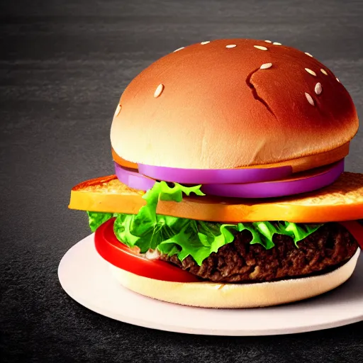 Image similar to Hamburger made with human feet and slices of ears, no salad, photorealistic, 4k,