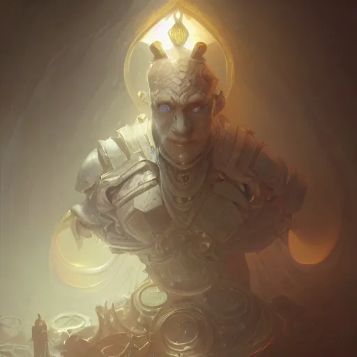 Image similar to golem, silver, clay, d & d, fantasy, intricate, elegant, highly detailed, digital painting, artstation, octane render, concept art, matte, sharp focus, illustration, hearthstone, art by artgerm and greg rutkowski and alphonse mucha