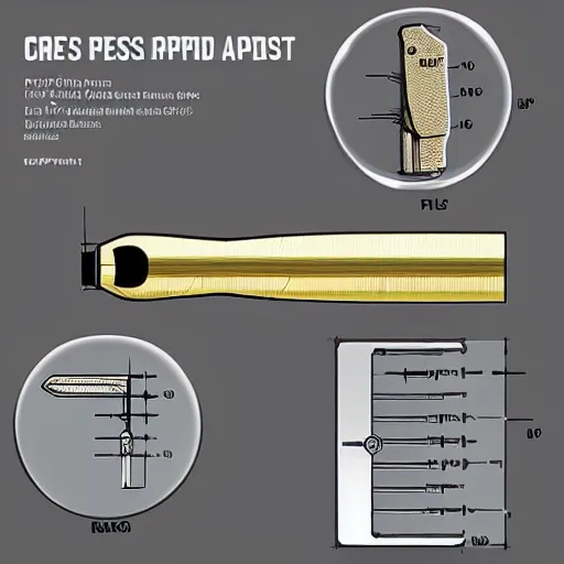 Prompt: detailed schematic cross section of an apfsds round