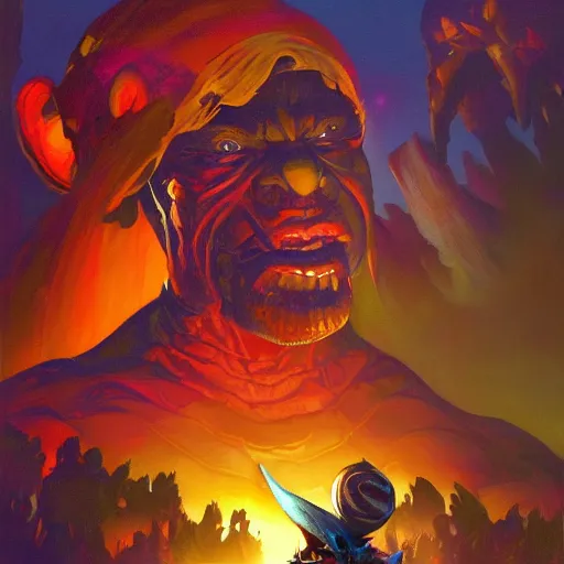 Prompt: Bright, colorful, realistic art from The Art of Morrowind art book backlighting, kodachrome, high contrast, highly detailed, sharp focus, digital painting, concept art, illustration, trending on artstation, comic book by Alex Ross cover art