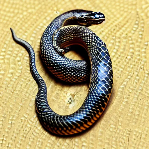 Prompt: very realistic high detailed snake headю snake amulet. white background., joe fenton, dan hilliel, 4 k, ultra sharp, extreme high detail