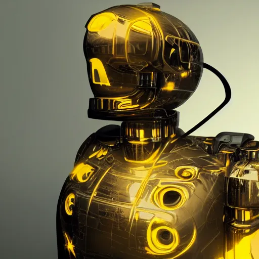Prompt: a centered detailed render of a cyborg rubber ducky, unreal engine render