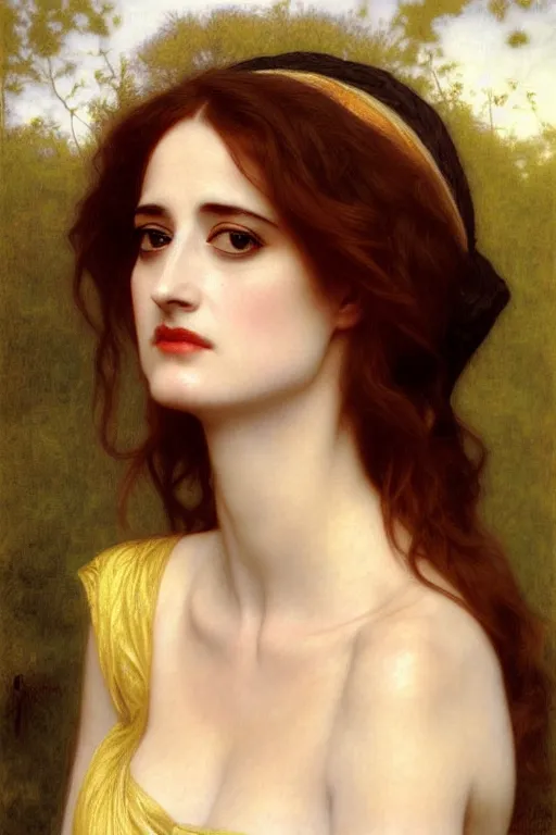 Image similar to eva green queen, painting by rossetti bouguereau, detailed art, artstation