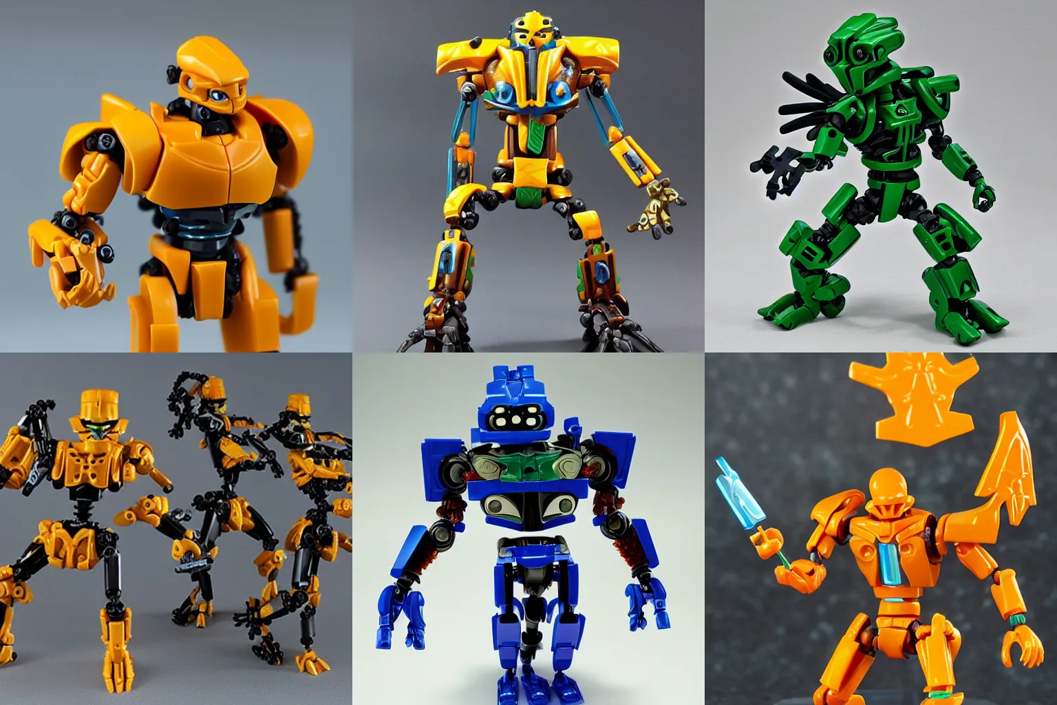 Prompt: one action figure Bionicle