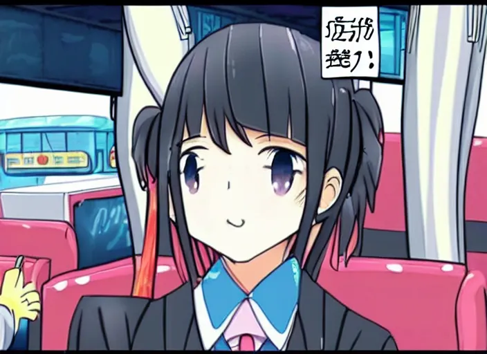 Image similar to bus driver cute kawaii in animanga