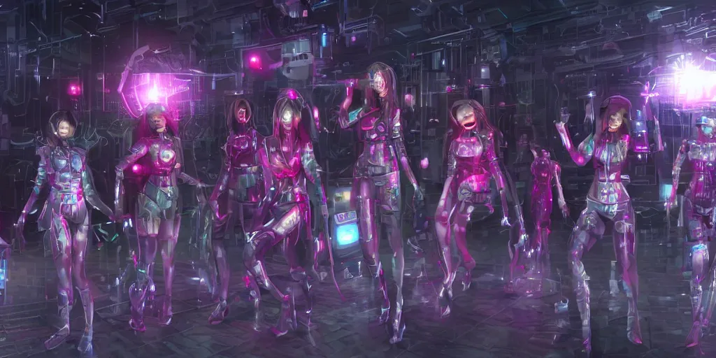 Image similar to cyber sisters of Moriae, 8k resolution
