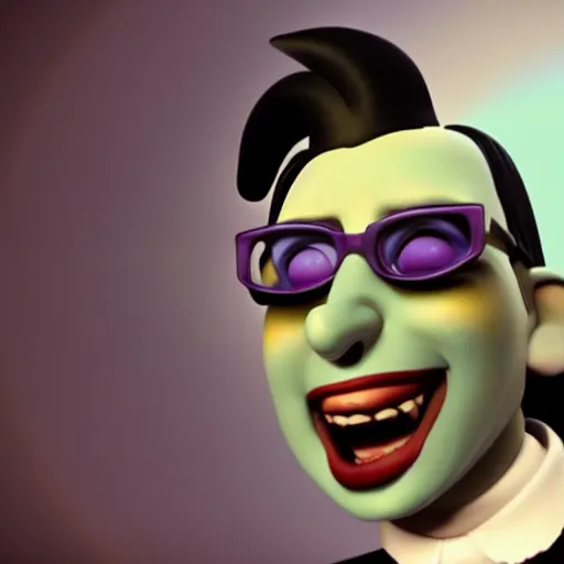 Image similar to marilyn manson as a pixar disney character from up 2 0 0 9 unreal engine octane render 3 d render photorealistic